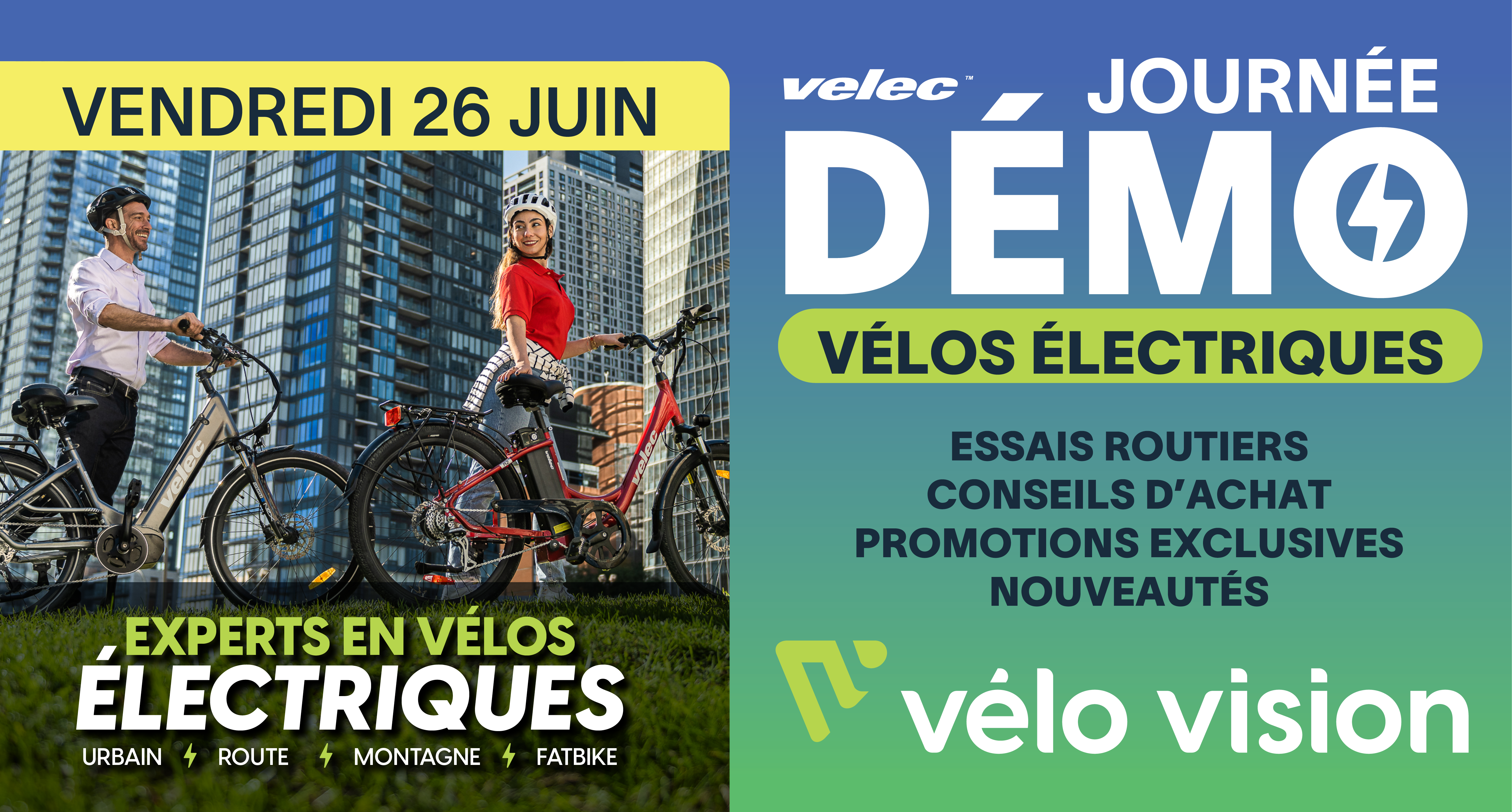 Journée Démo Vélos Électriques Velec