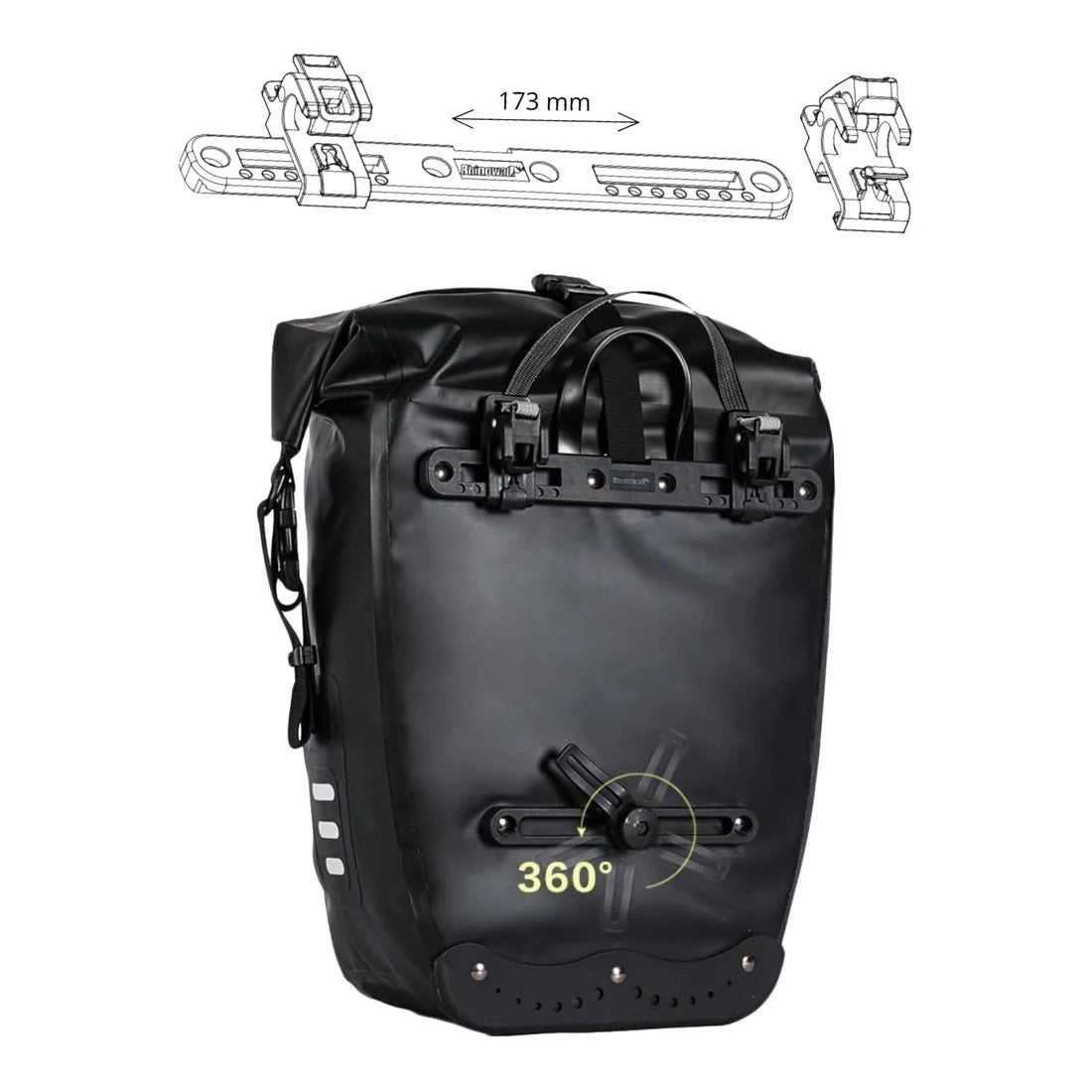 Sacoche De Vélo Imperméable Journey 27L